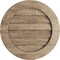 Ekena Millwork Timberthane Sandblasted Round Faux Wood Non-Functional Gable Vent, Primed Tan, 27"W x 27"H GVURRO27DSDPR - alternate 1
